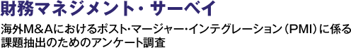 財務マネジメント・サーベイ